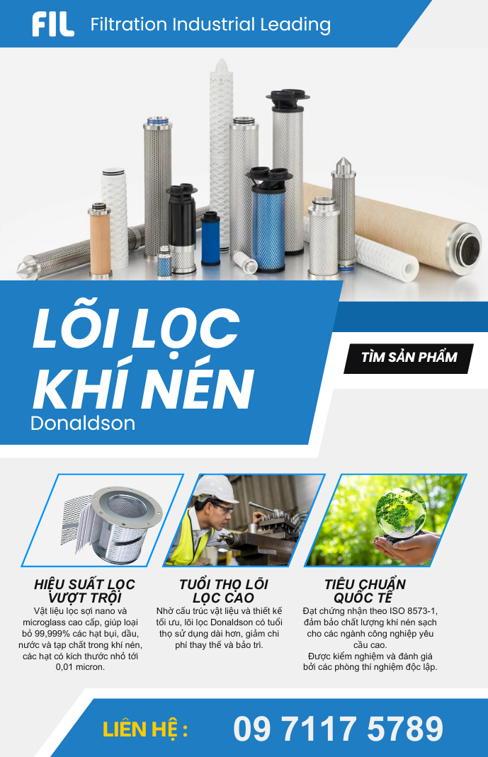 Lõi lọc khí nén Donaldson